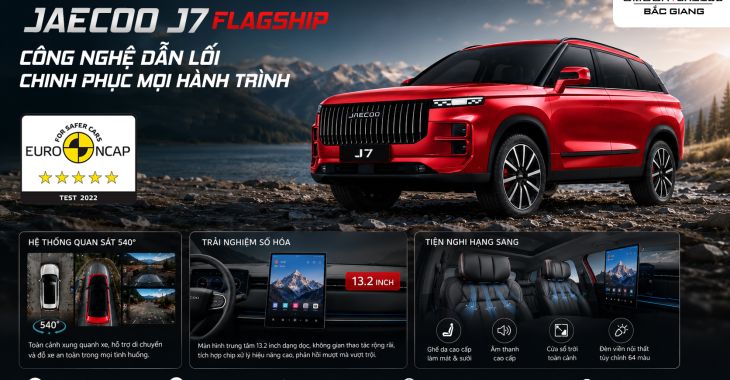 JAECOO J7 FLAGSHIP CÔNG NGHỆ DẪN LỖI - CHINH PHỤC MỌI HÀNH TRÌNH