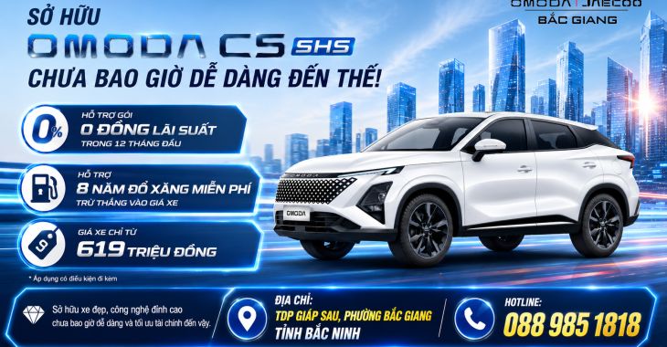 SỞ HỮU OMODA C5 SHS CHƯA BAO GIỜ DỄ DÀNG ĐẾN THẾ!