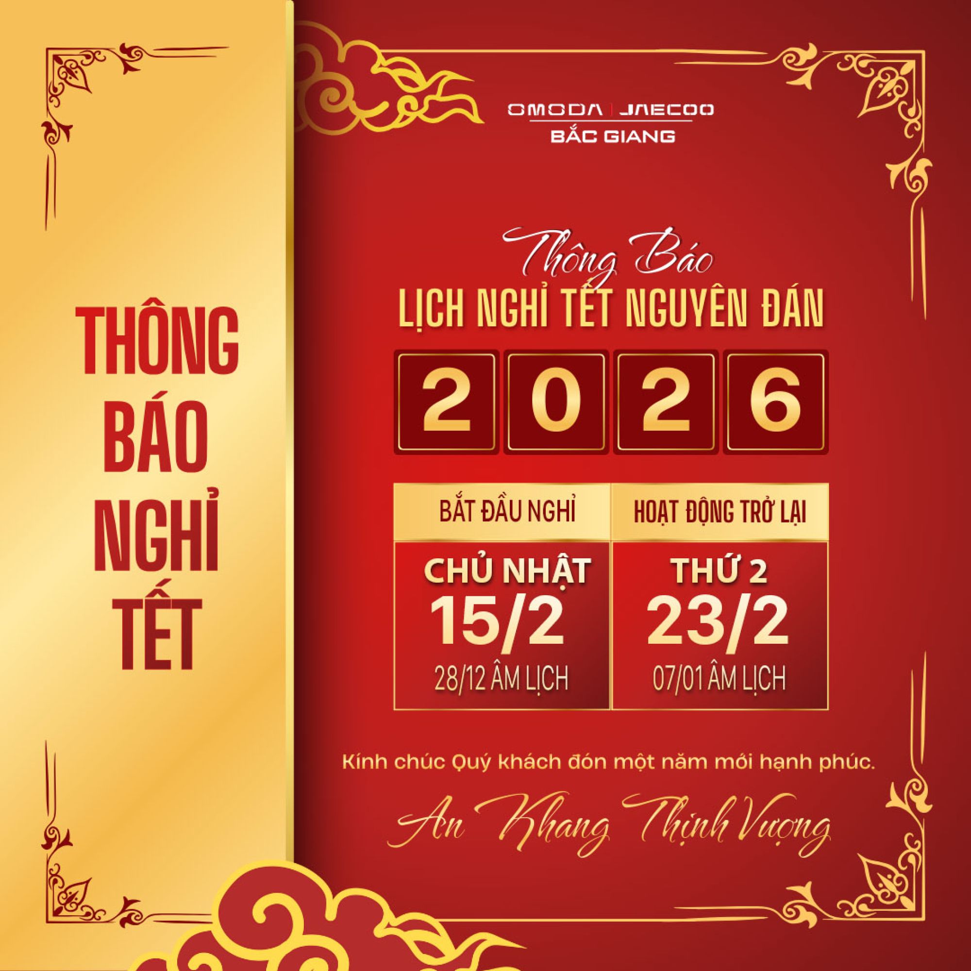 LICH NGHI TET