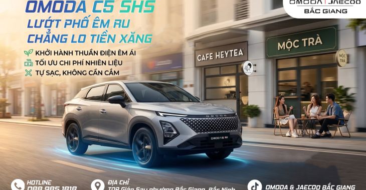 LƯỚT PHỐ ÊM RU, CHẲNG LO TIỀN XĂNG VỚI OMODA C5 SHS-H