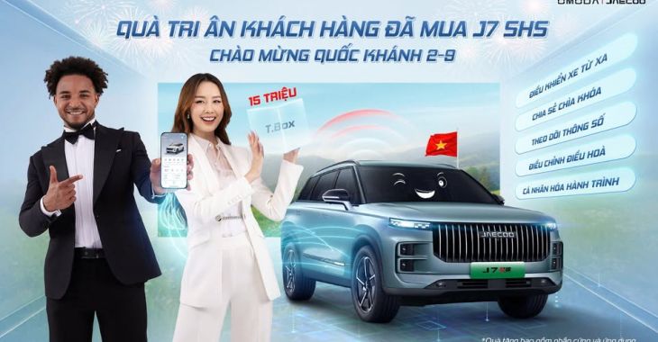Tri Ân Đặc Biệt: Tặng App Quản Lý Xe T-box Cho Khách Hàng Mua Xe Jaecoo J7 PHEV (SHS)